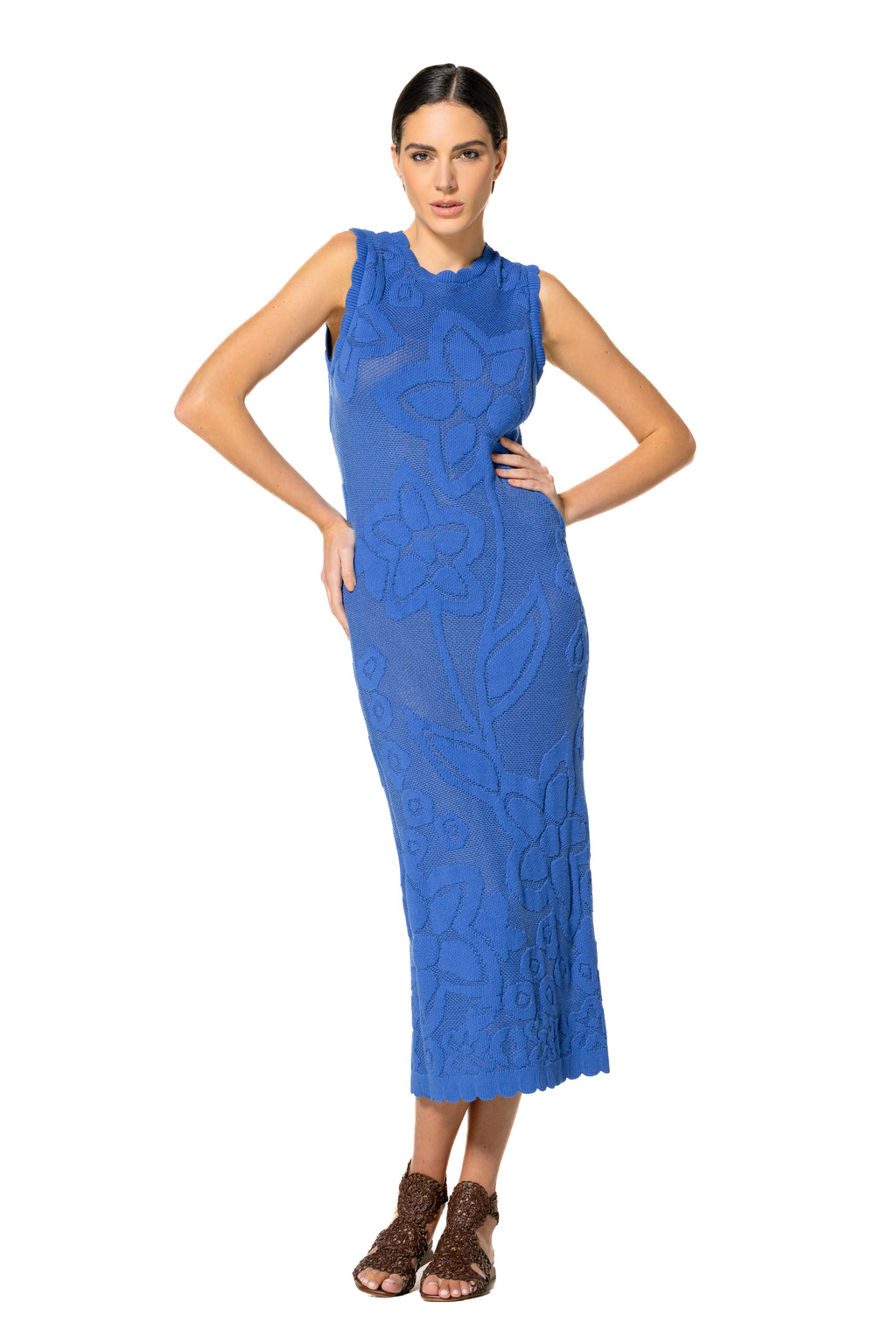 Jurken zonder mouw blauw Caroline Biss