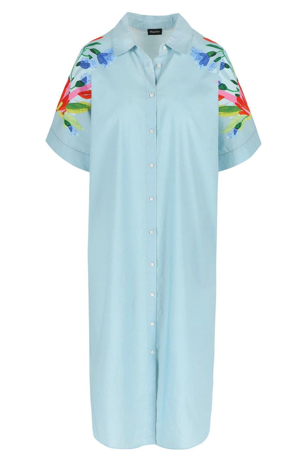 Jurken korte mouw blauw Mayerline