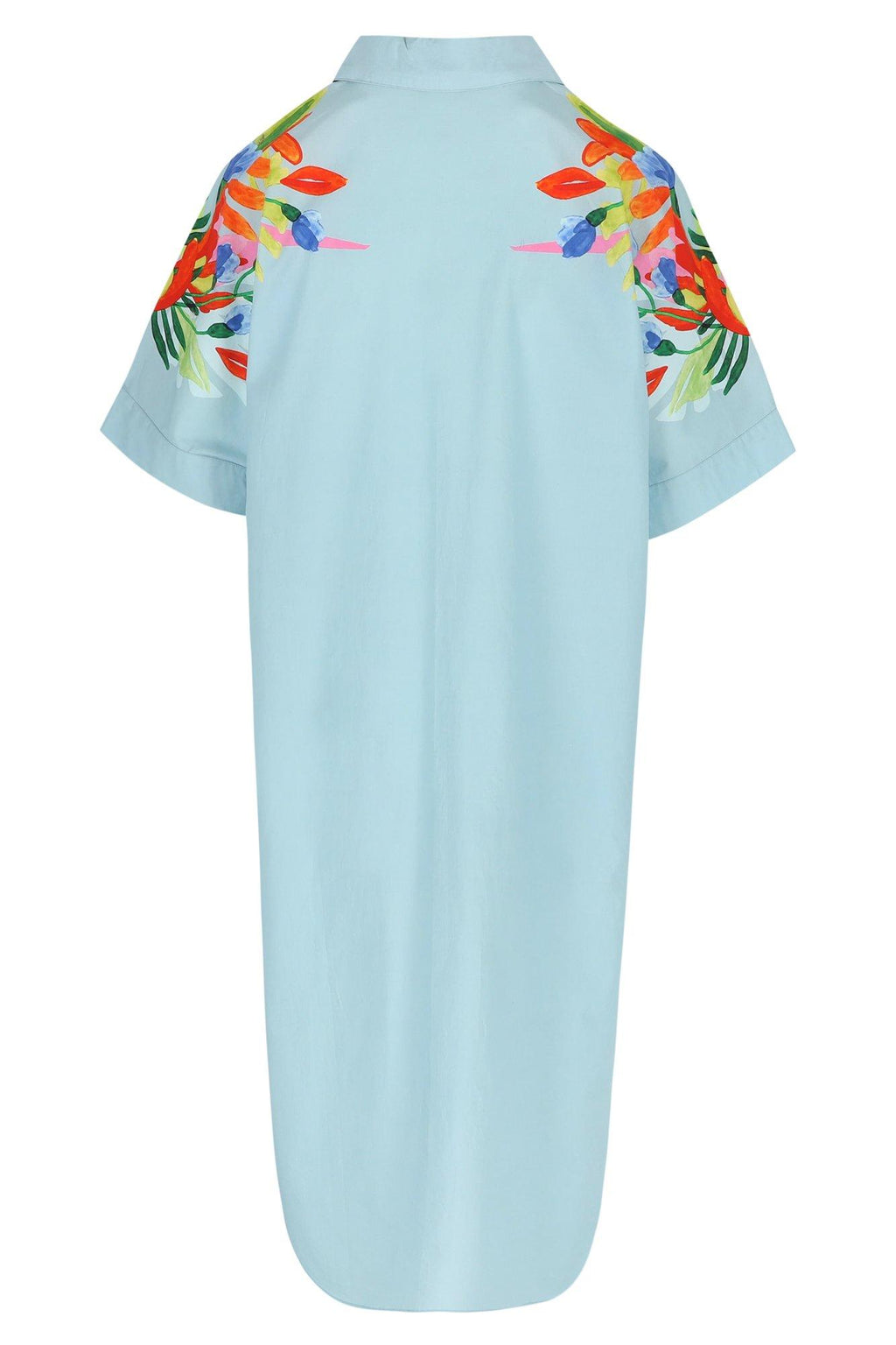 Jurken korte mouw blauw Mayerline