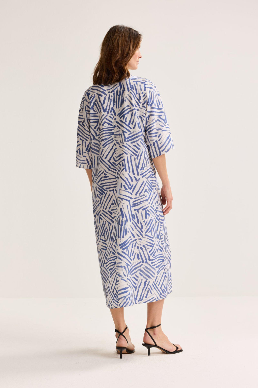 Jurken lange mouw navy Mayerline