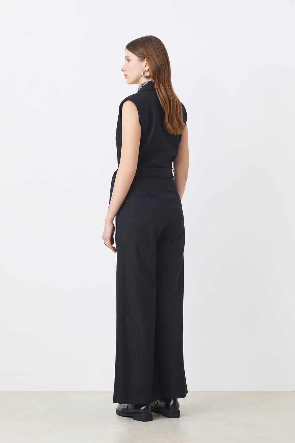 Jumpsuits zonder mouw zwart Suncoo Paris