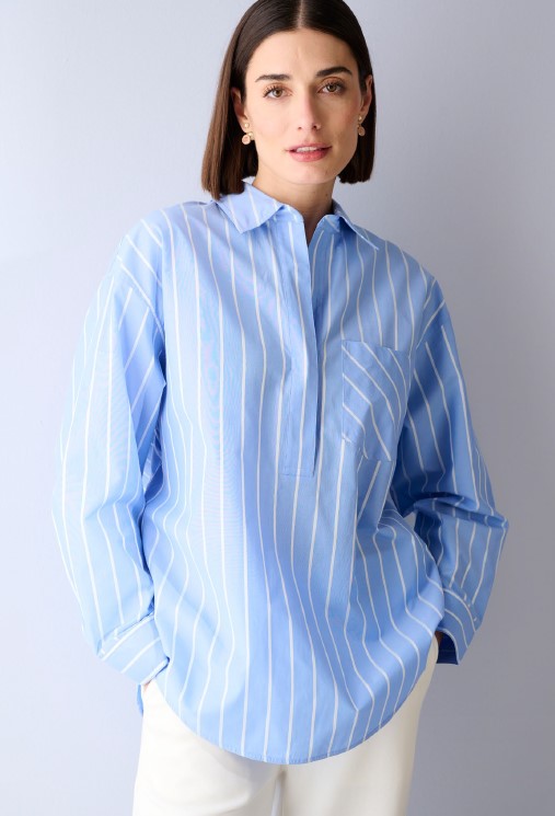 Blouses lange mouw wit Margittes
