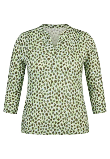 T-shirts lange mouw groen Rabe