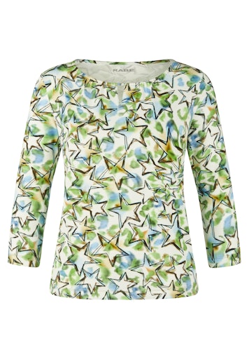 T-shirts lange mouw groen Rabe