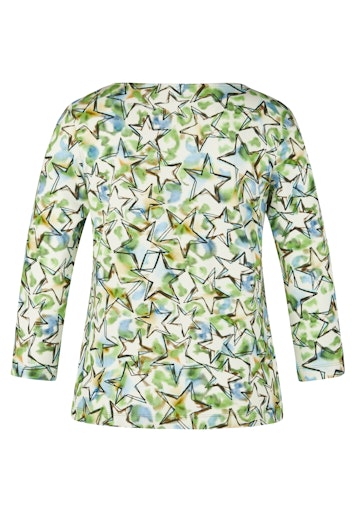 T-shirts lange mouw groen Rabe