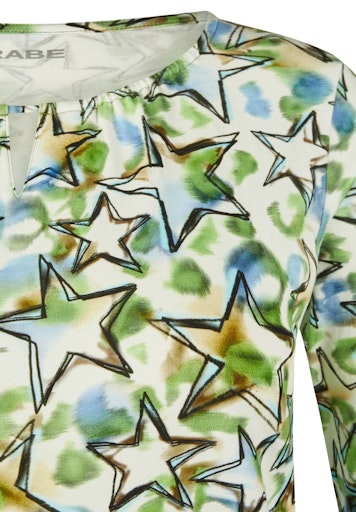 T-shirts lange mouw groen Rabe