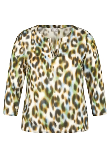 Blouses lange mouw groen Rabe