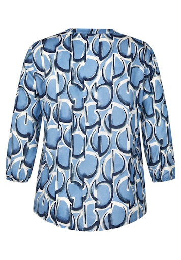 Blouses lange mouw blauw Rabe