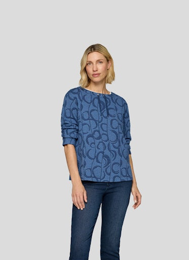 T-shirts lange mouw blauw Rabe