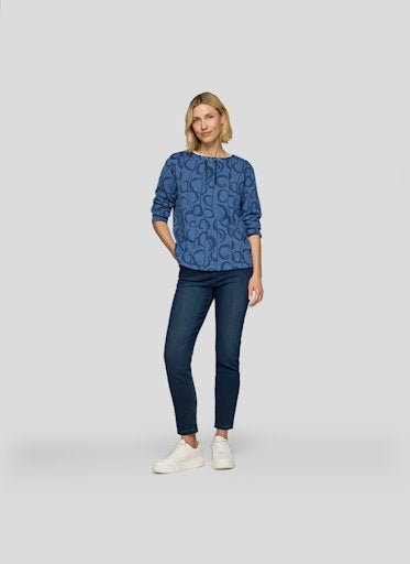 T-shirts lange mouw blauw Rabe