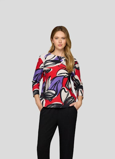 T-shirts lange mouw oranje Rabe