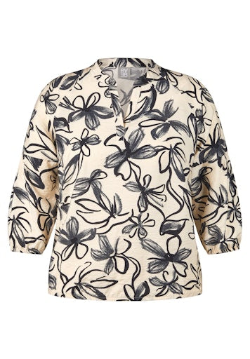 Blouses lange mouw beige Rabe