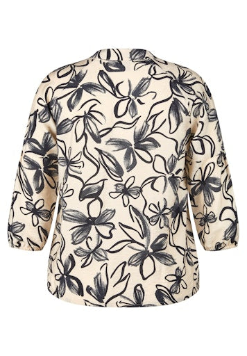 Blouses lange mouw beige Rabe