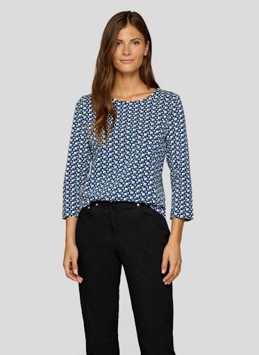 T-shirts lange mouw blauw Rabe