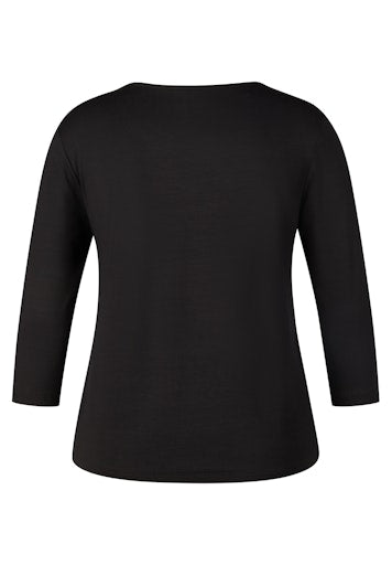 T-shirts lange mouw zwart Rabe