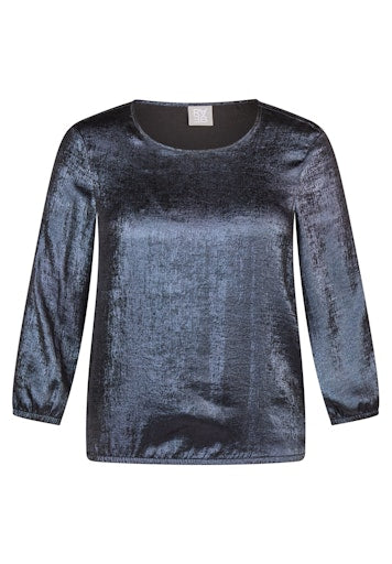 Blouses lange mouw blauw Rabe