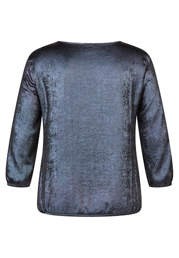 Blouses lange mouw blauw Rabe