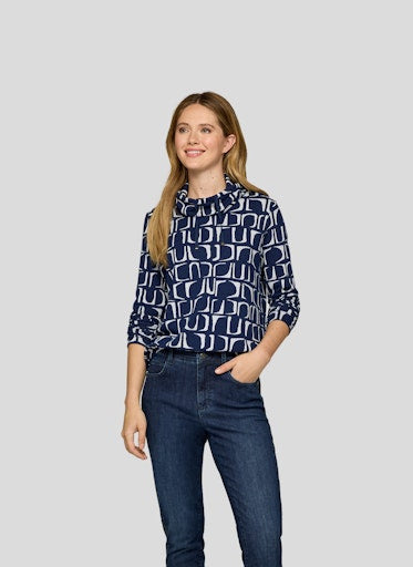 T-shirts lange mouw blauw Rabe