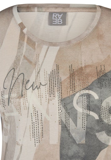 T-shirts lange mouw bruin Rabe