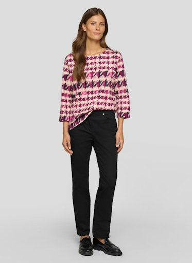 T-shirts lange mouw paars Rabe