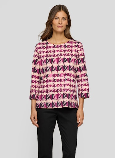 T-shirts lange mouw paars Rabe