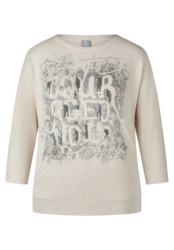 T-shirts lange mouw beige Rabe