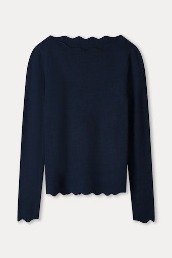 Blouses lange mouw blauw POM Amsterdam