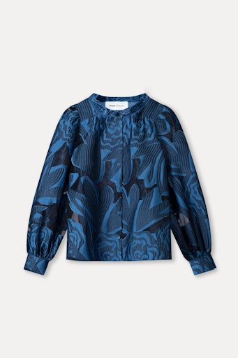 Blouses lange mouw blauw POM Amsterdam