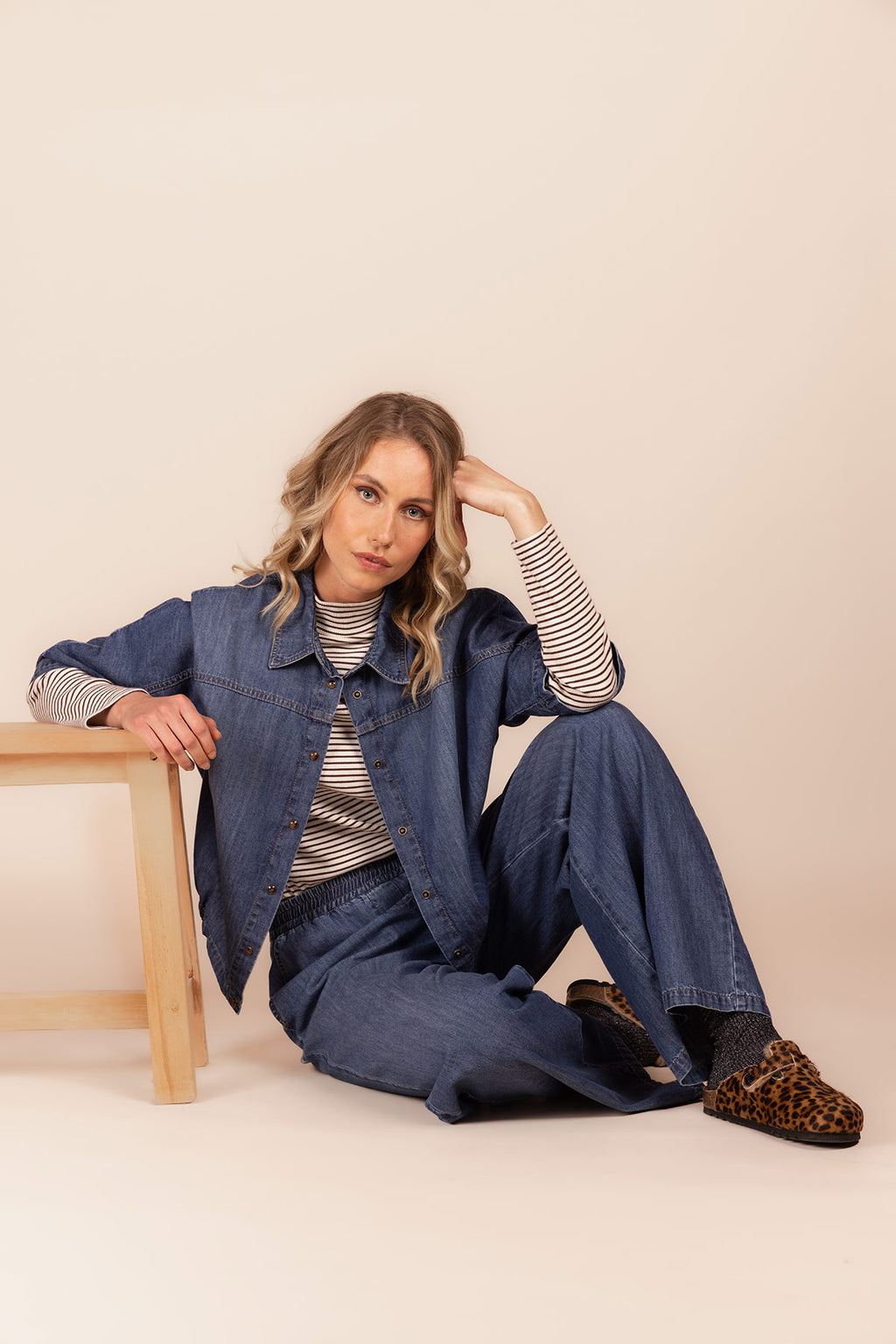 Broeken blauw Four Roses