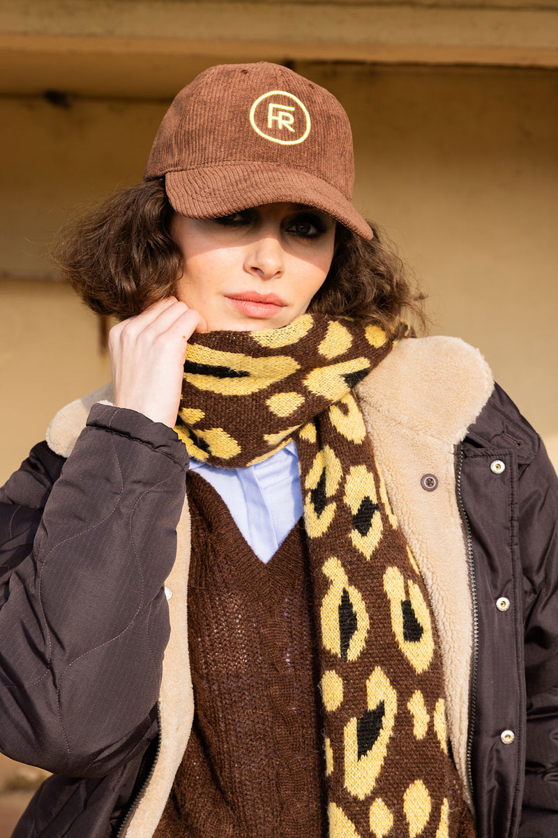 Sjaals bruin Four Roses