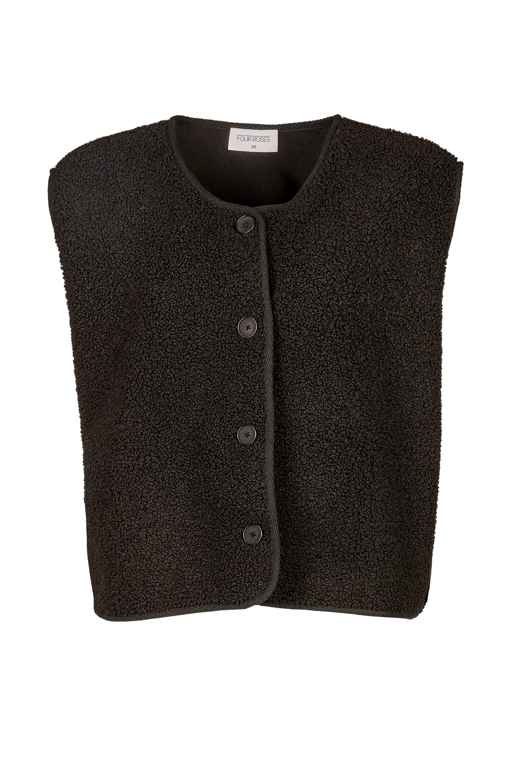 Bodywarmers zwart Four Roses