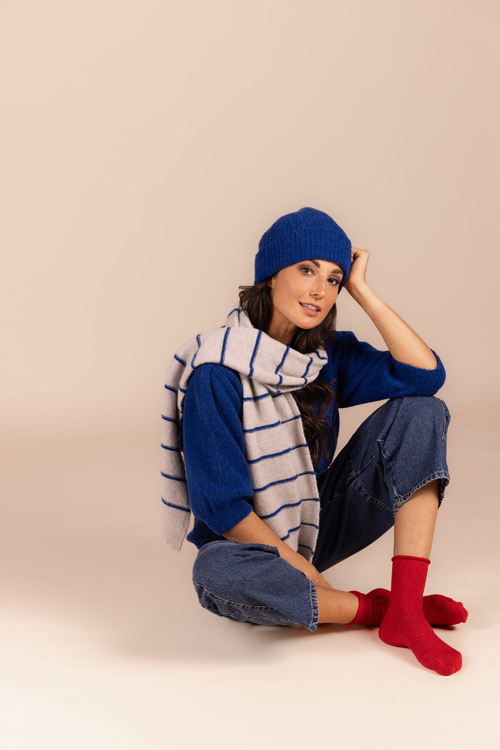 Sjaals grijs Four Roses