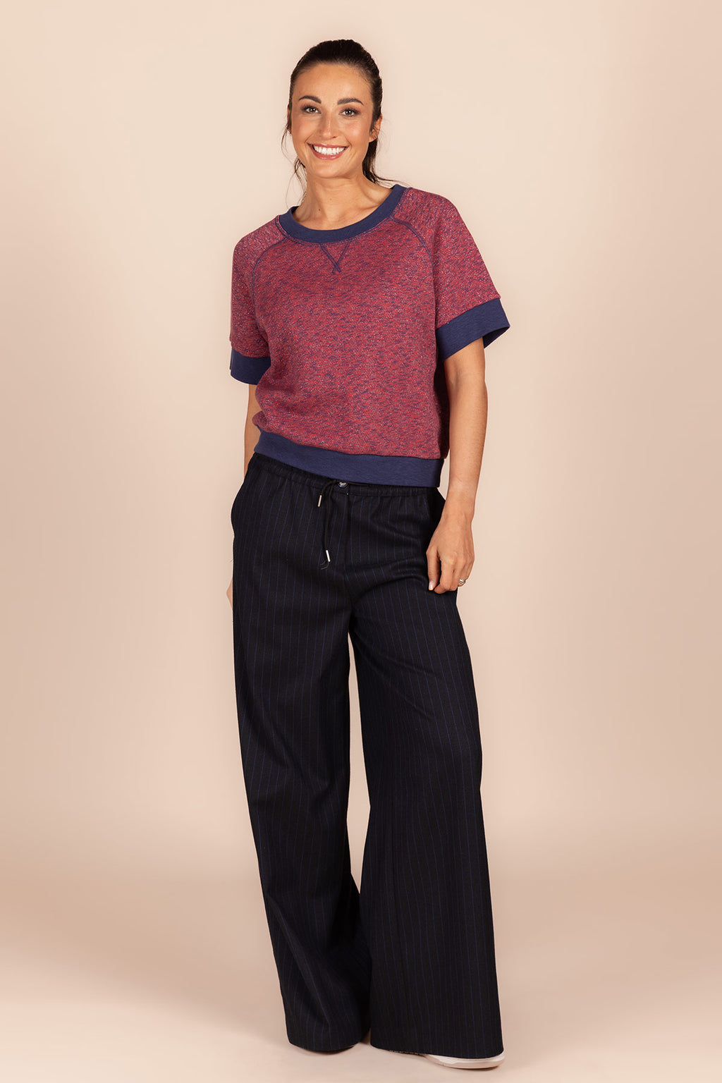 Broeken navy Four Roses