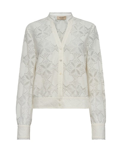Blouses lange mouw beige MOS MOSH