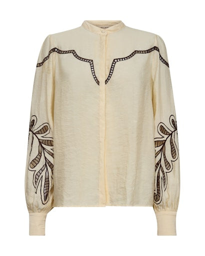 Blouses lange mouw bruin MOS MOSH