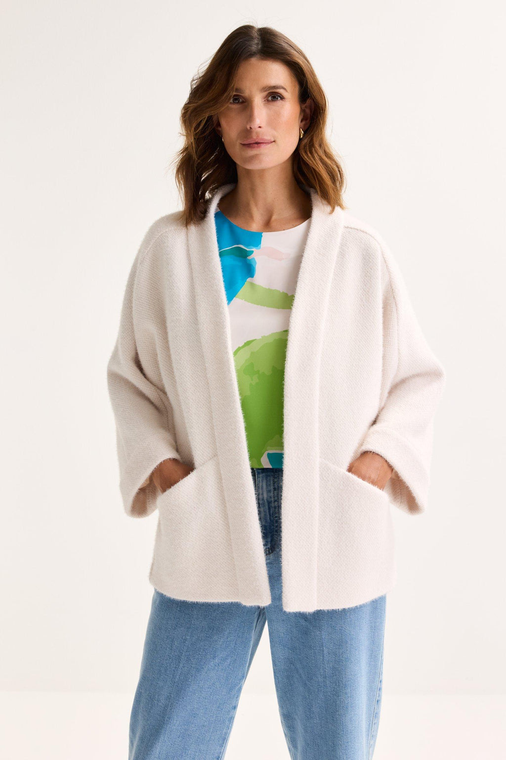 Cardigans wit Mayerline