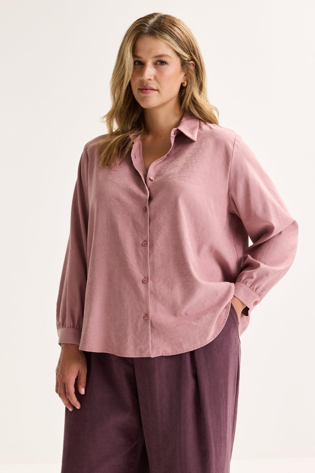 Blouses lange mouw roze Mayerline