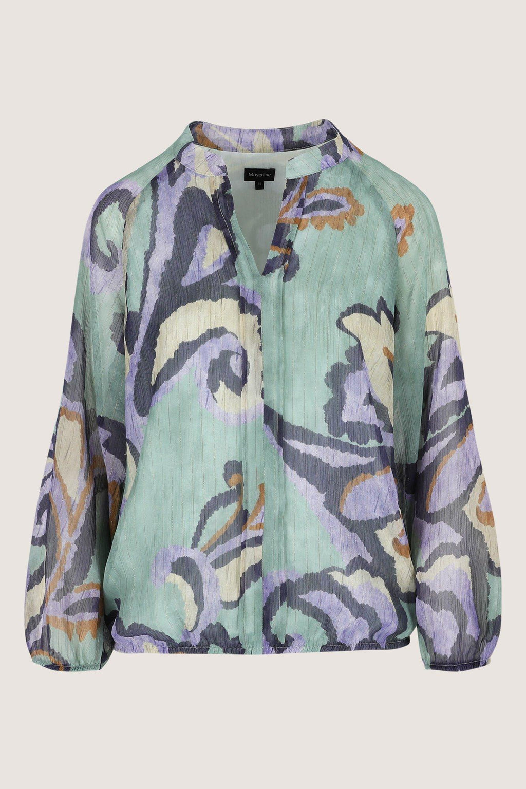 Blouses lange mouw groen Mayerline