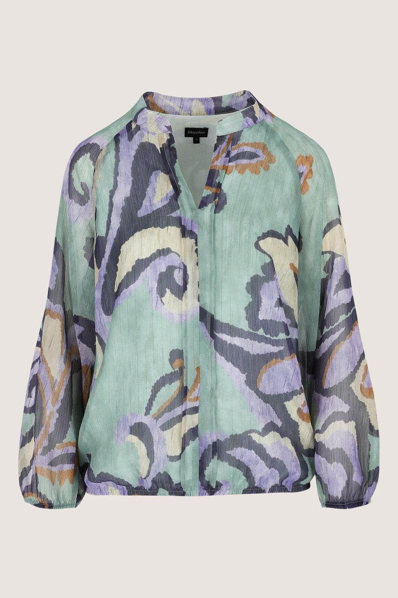 Blouses lange mouw groen Mayerline