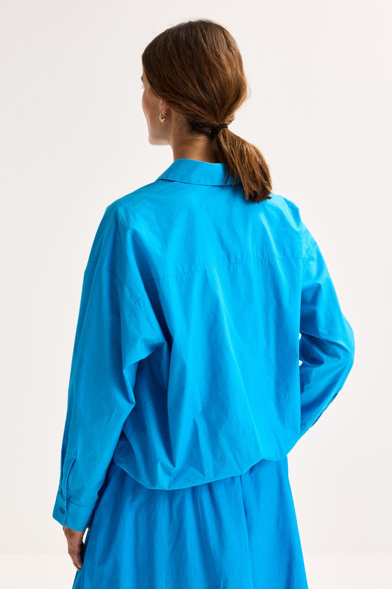 Blouses lange mouw blauw Mayerline