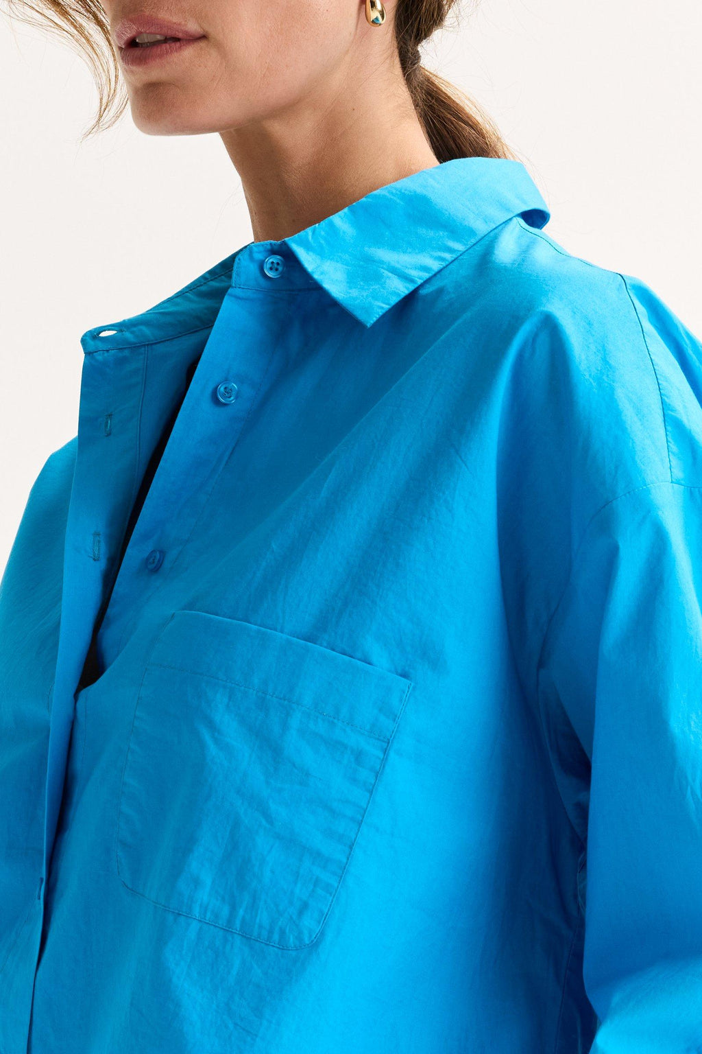 Blouses lange mouw blauw Mayerline