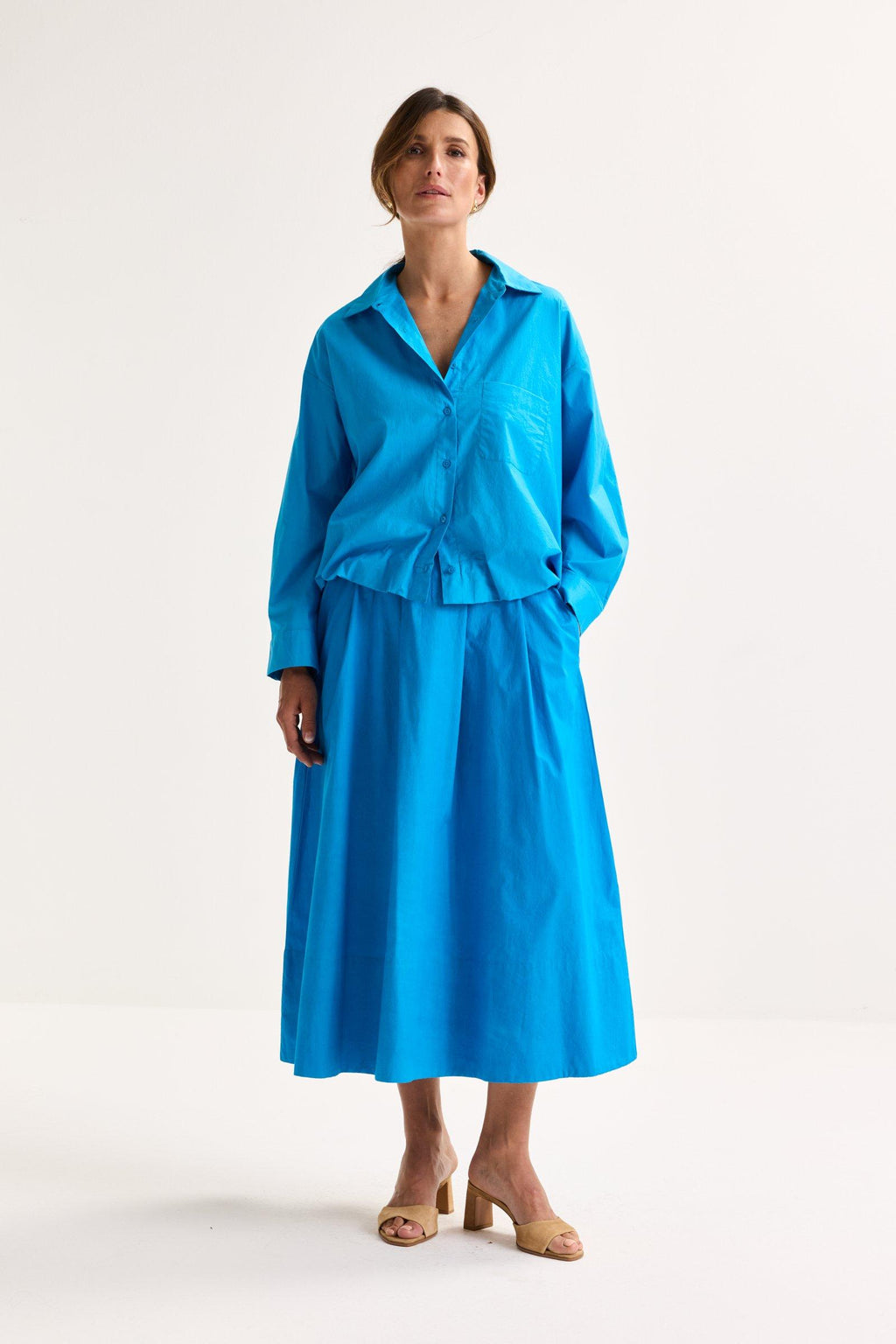 Blouses lange mouw blauw Mayerline