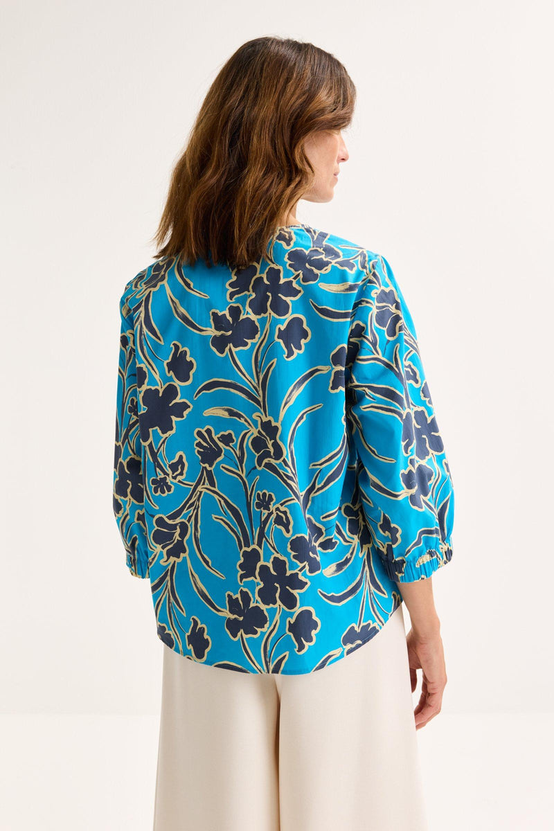 Blouses lange mouw blauw Mayerline