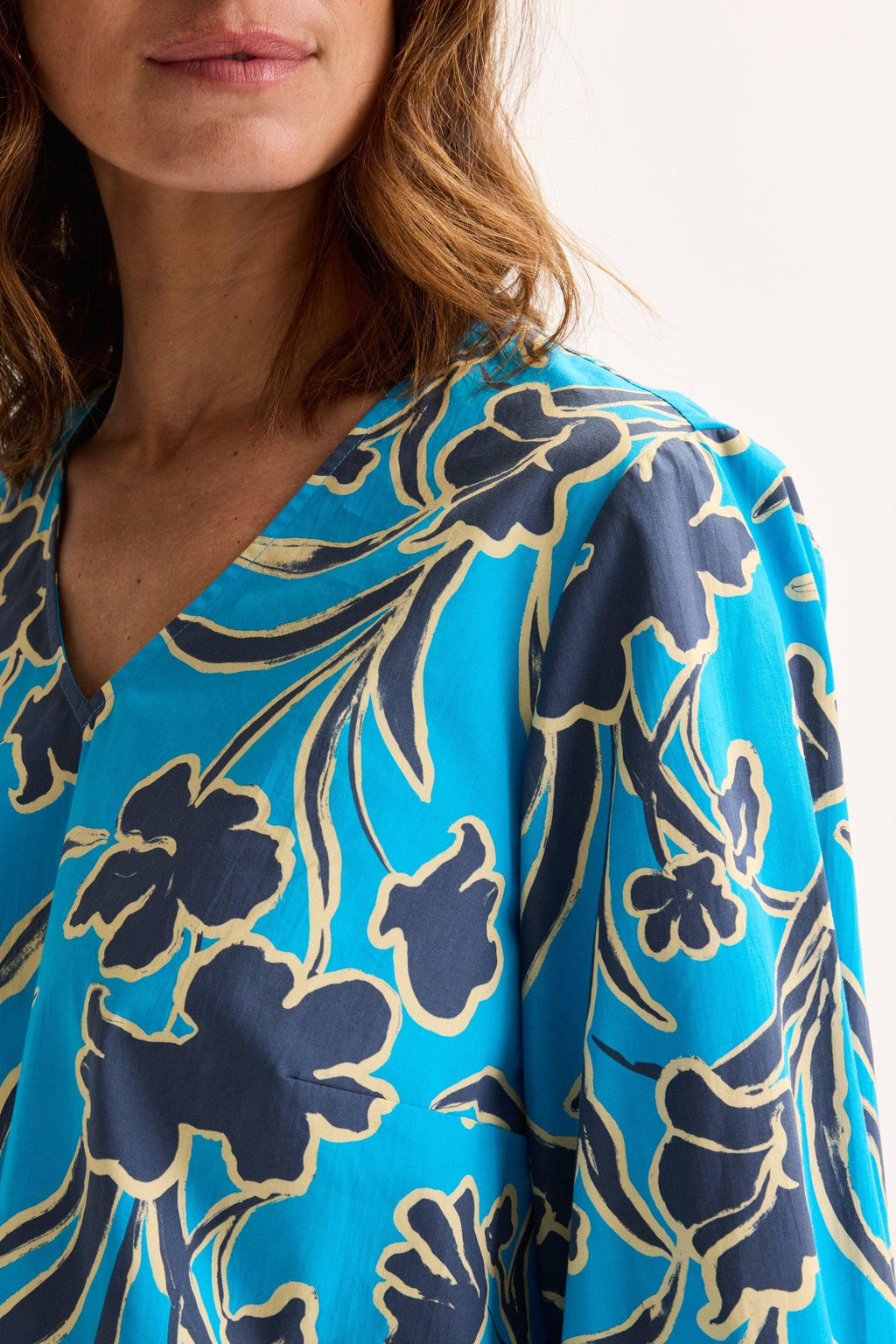 Blouses lange mouw blauw Mayerline