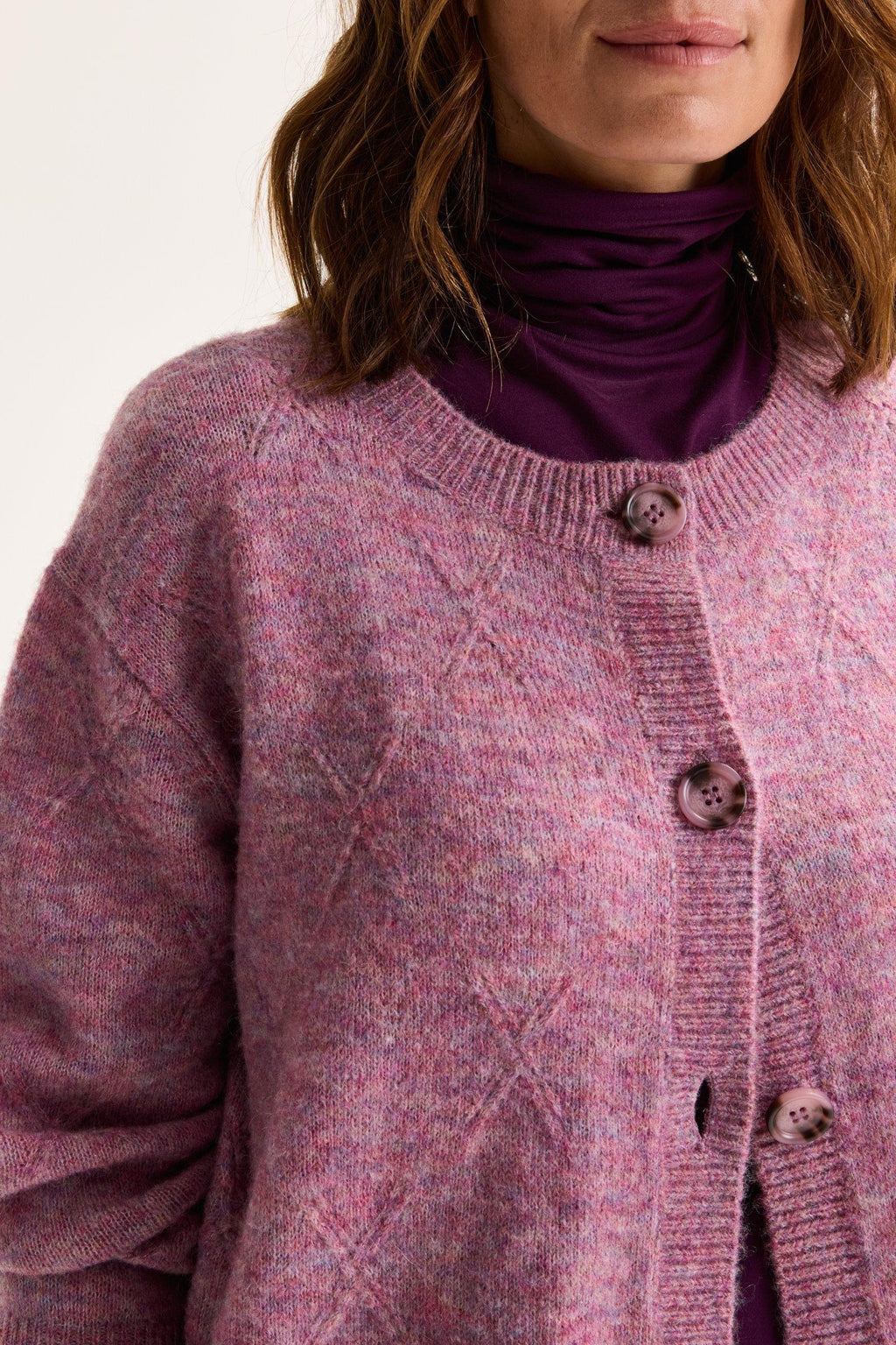 Cardigans paars Mayerline