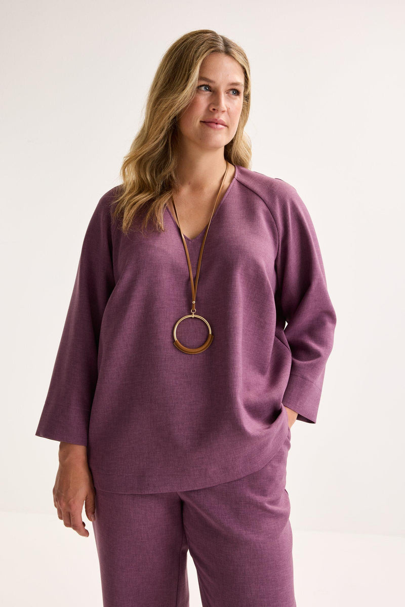 Blouses lange mouw paars Mayerline