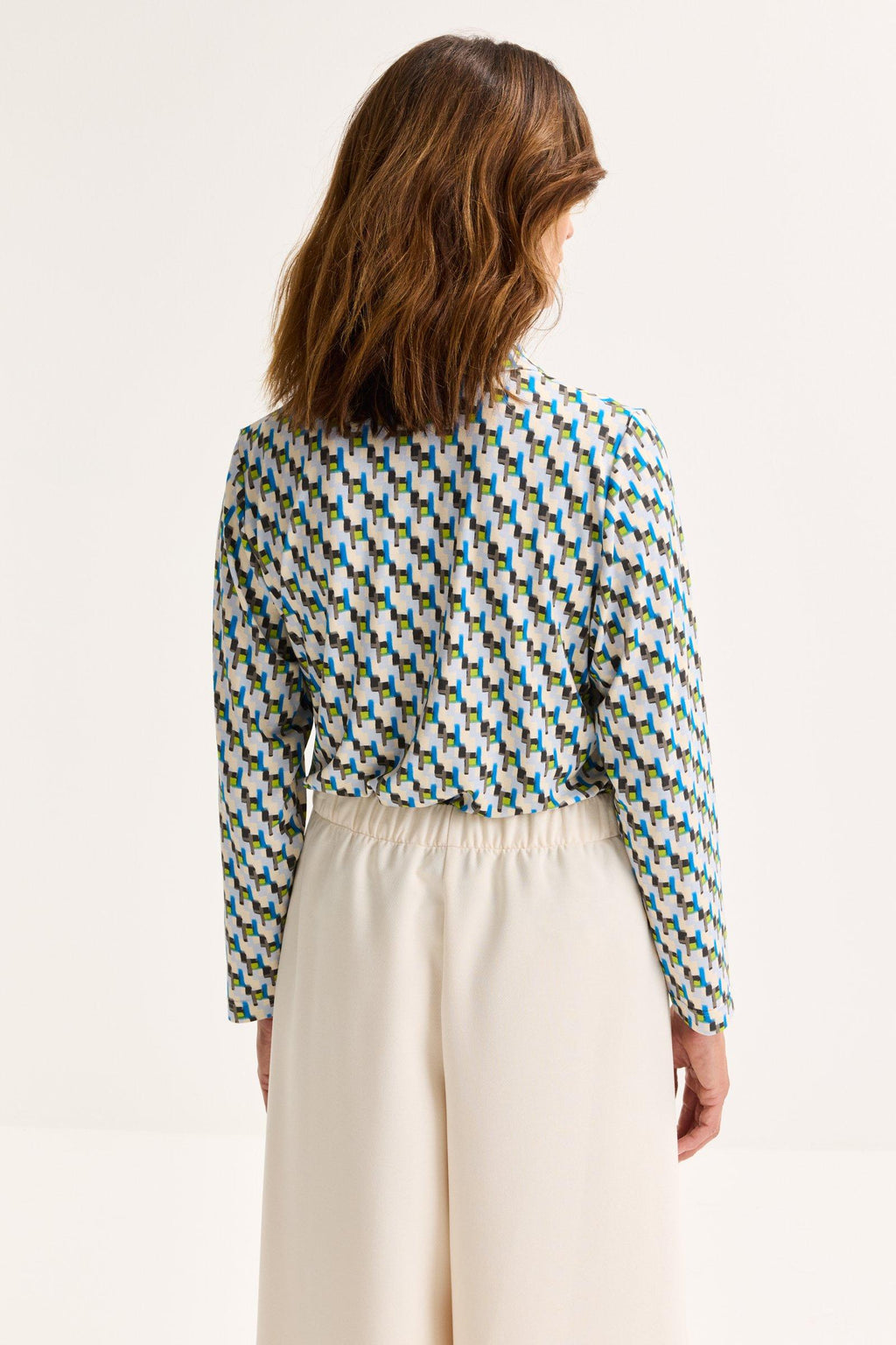 Blouses lange mouw blauw Mayerline