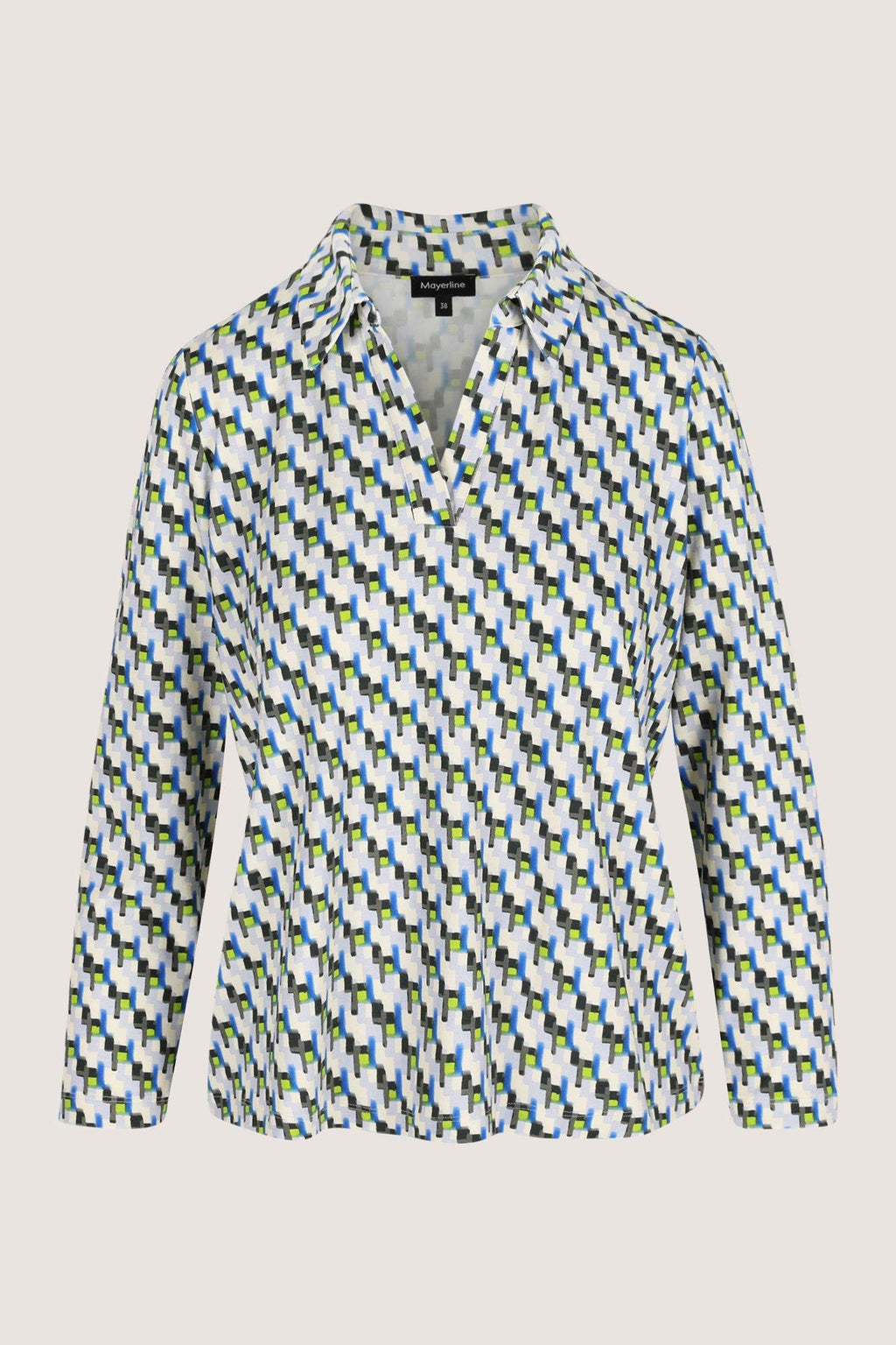 Blouses lange mouw blauw Mayerline