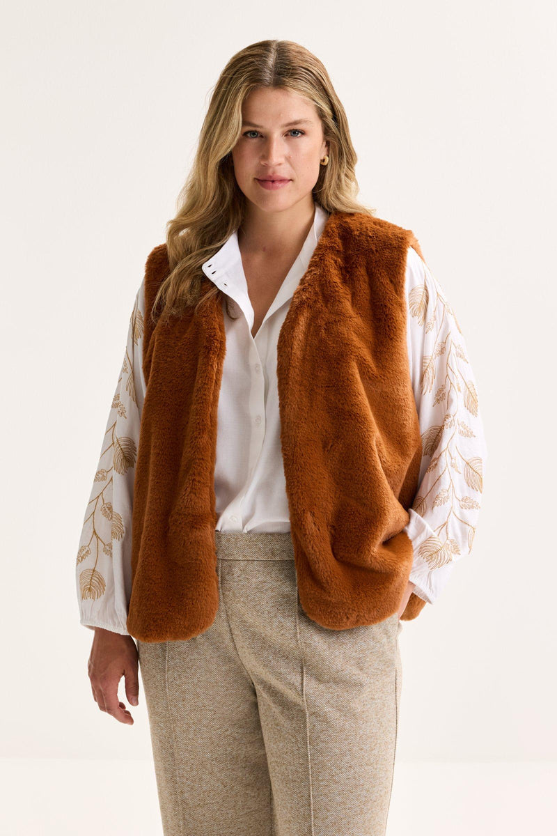 Bodywarmers bruin Mayerline