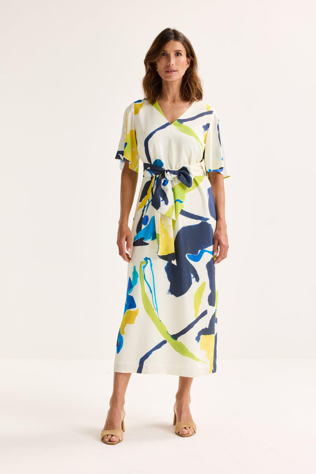 Jurken korte mouw wit Mayerline